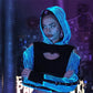 Color Changing Fiber Optic LED Cropped Hoodie |Music Festival, Rave, Concert, Streetwear|