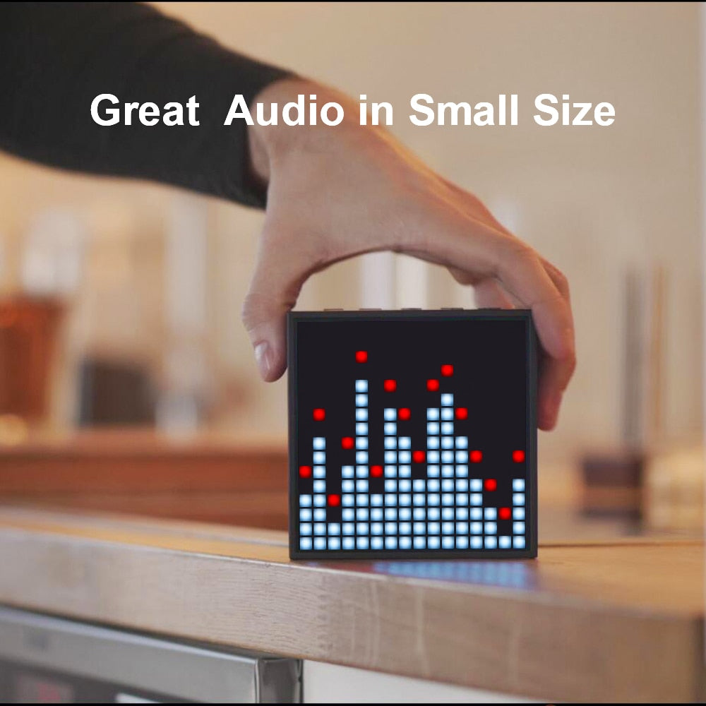 Timebox Evo Pixel Art Alarm Clock & Portable Mini Speaker