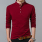 Long Sleeve Mandarin Collar Shirt (multiple options available)