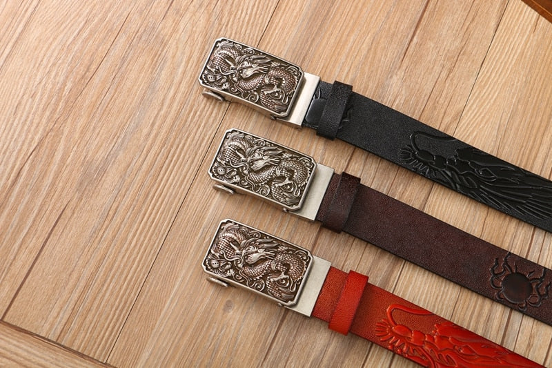 Chinese Dragon Leather Belt (multiple options available)