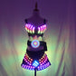 Color Changing LED Bra, Belt, & Shorts 3 Piece Set |Music Festival, Rave, Concert, Photo Shoot|