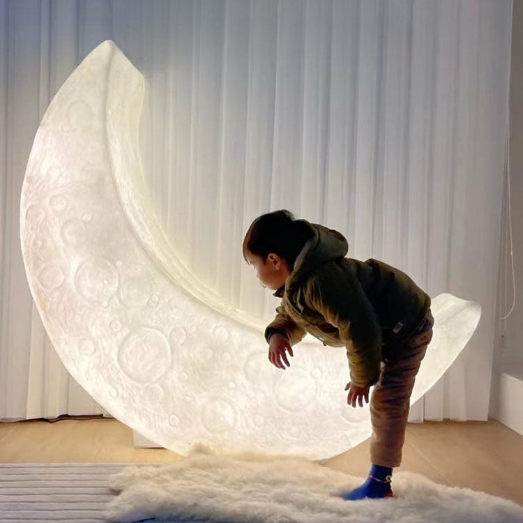 Crescent Moon LED Floor Lamp Chair