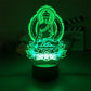 3D Multicolored Sakyamuni Buddha Night Light