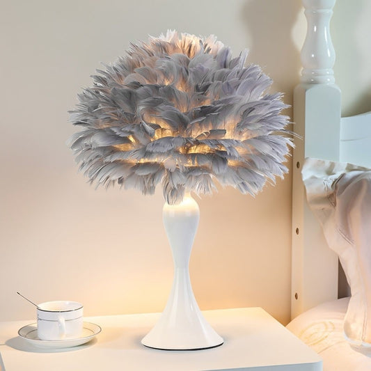 Feathered Elegance Decorative Lamp (multiple options available)