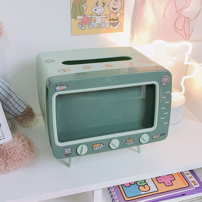 Multi-functional Kawaii Desktop TV Tissue Box (multiple options available)