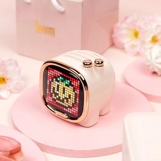 Zooe Pixel Art Alarm Clock & Portable Mini Speaker (multiple options available)