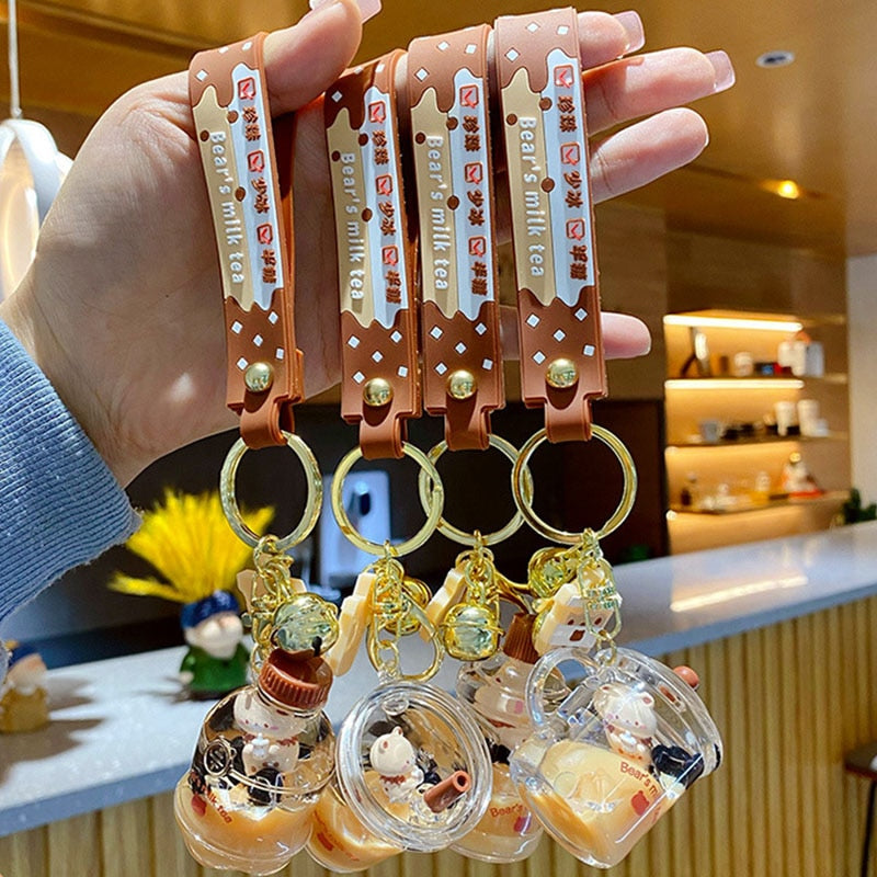 Bear's Milk Tea Keychain (multiple options available)