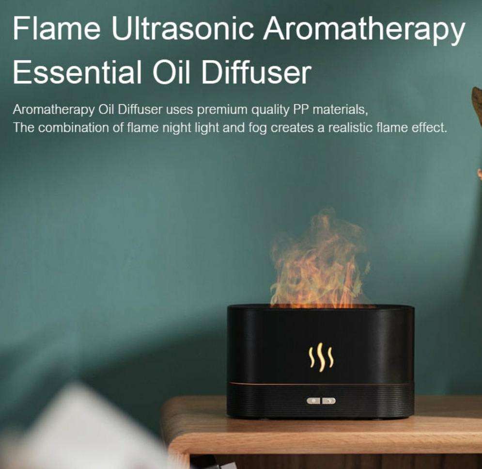 Colorful Flame Essential Oil Diffuser and Humidifier - Only Liberation