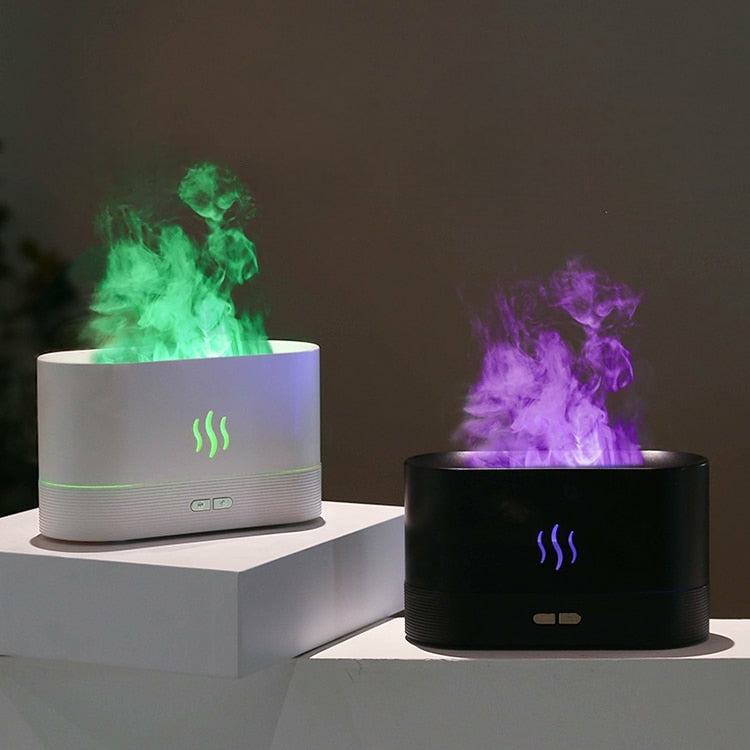 Colorful Flame Essential Oil Diffuser and Humidifier - Only Liberation