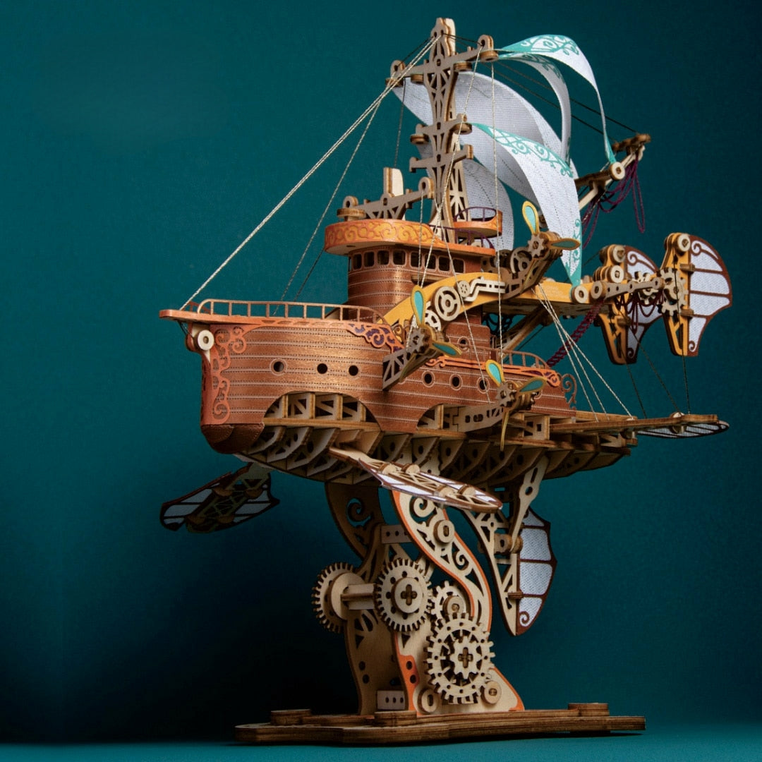 Fantasy Airship 3D Wooden Puzzle |DIY Model|