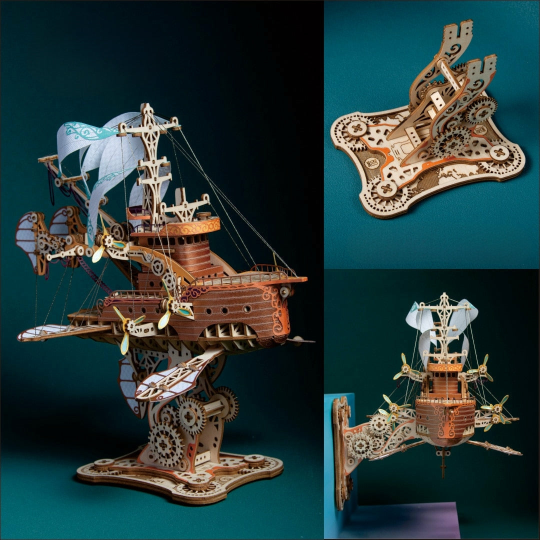 Fantasy Airship 3D Wooden Puzzle |DIY Model|