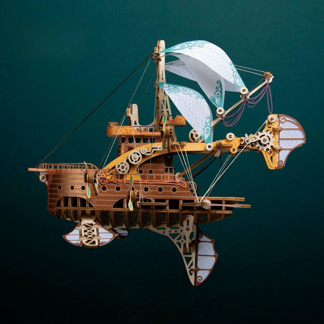 Fantasy Airship 3D Wooden Puzzle |DIY Model|