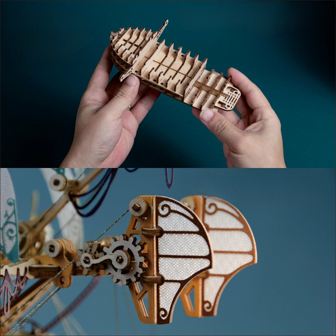 Fantasy Airship 3D Wooden Puzzle |DIY Model|