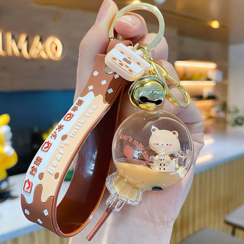 Bear's Milk Tea Keychain (multiple options available)