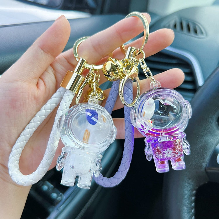 Glitter Liquid Filled Astronaut Keychain (multiple options available)