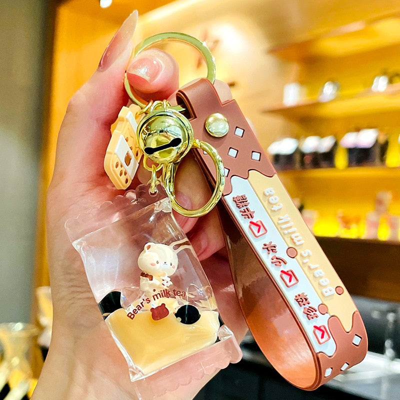 Bear's Milk Tea Keychain (multiple options available)