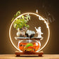 Zen Water Fountain Fishbowl With LED Lamp & Incense Burner (multiple options available)