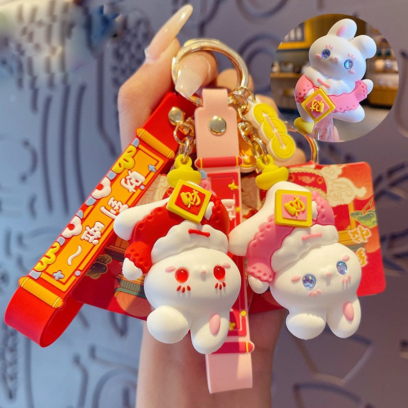 Year Of The Rabbit Luck & Wealth Keychain (multiple options available)