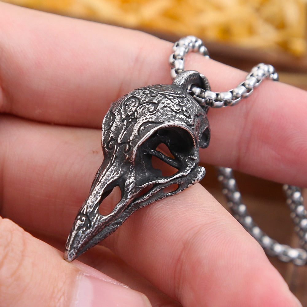 Raven Skull Pendant (multiple options available)