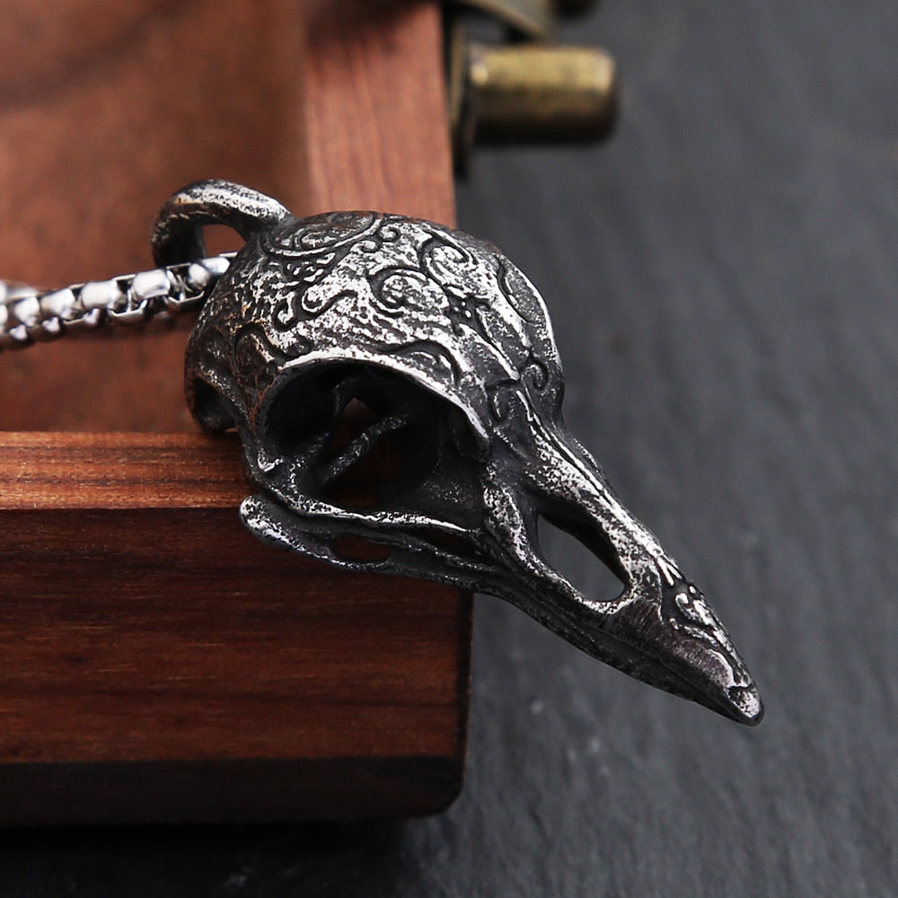 Raven Skull Pendant (multiple options available)